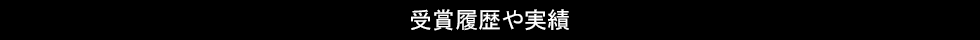 受賞履歴や実績